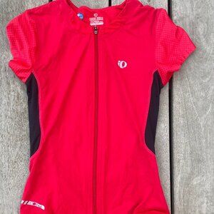 Pearl Izumi Women's Small Short Sleeve PRO Cycling Jersey Red/Black, Like New!